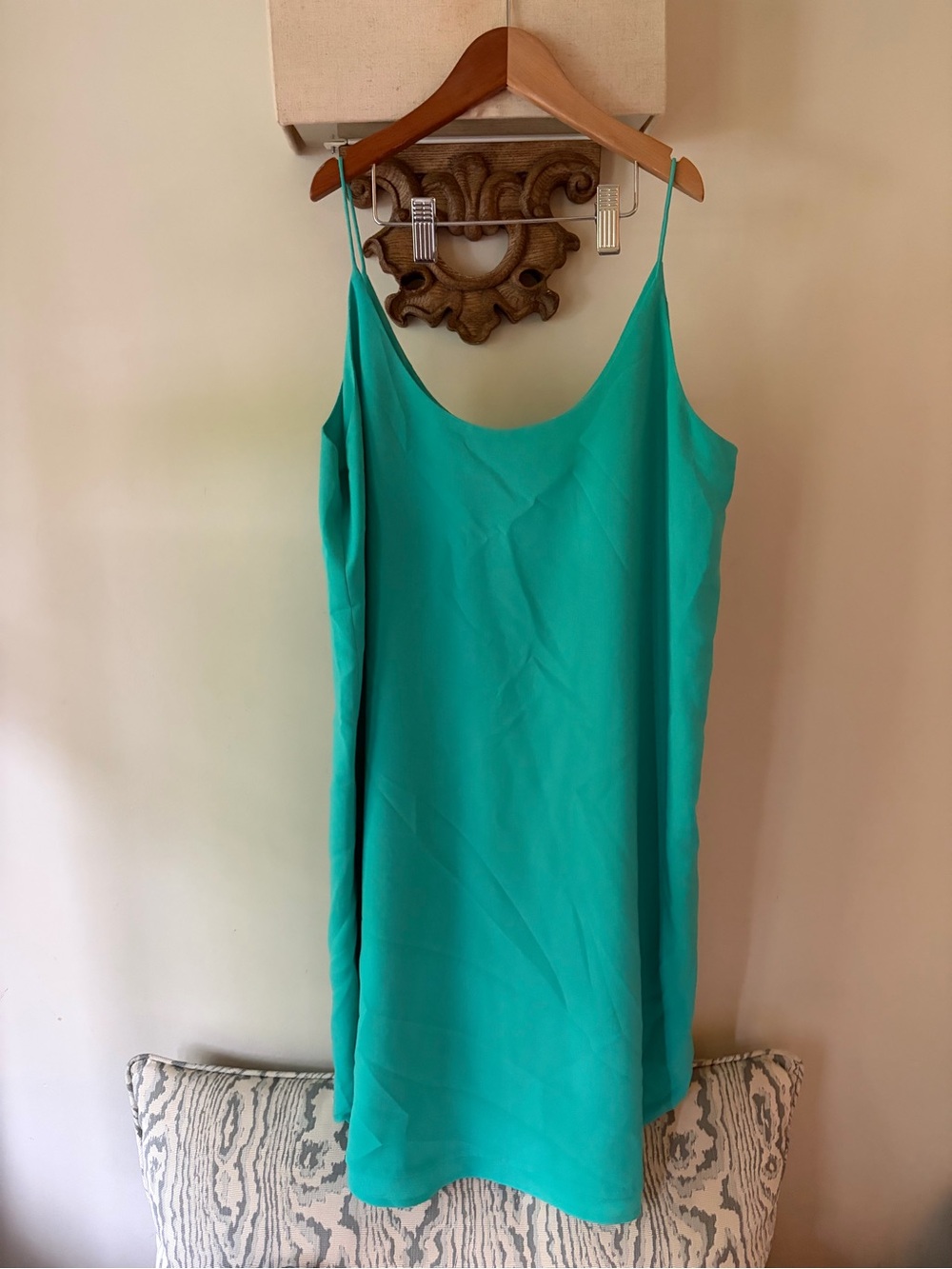 Women’s Lila Rose Turquoise Slip Dress - Sleeveless Spaghetti Strap